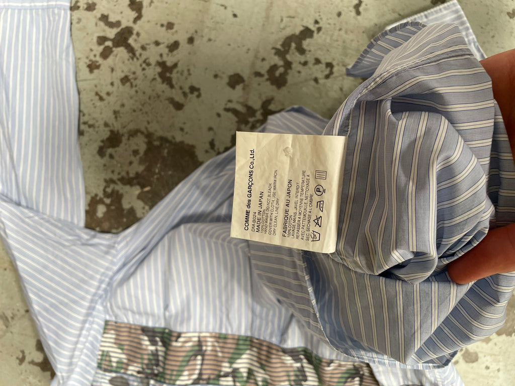 CDG blue/camo shirt